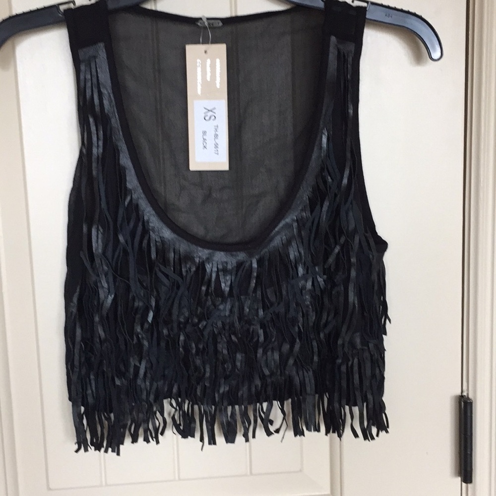 Chan Luu Black crop top